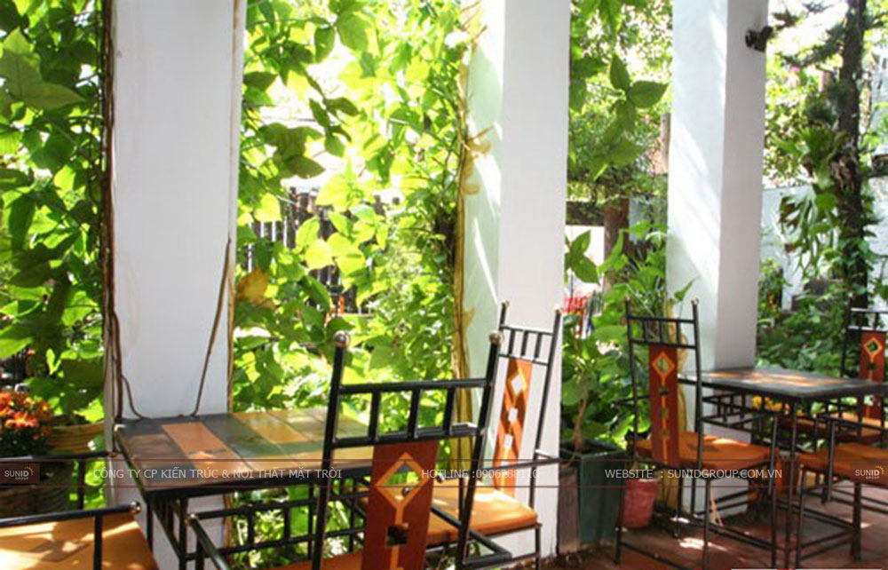 20 Mẫu thiết kế quán cafe sân vườn đẹp ấn tượng
