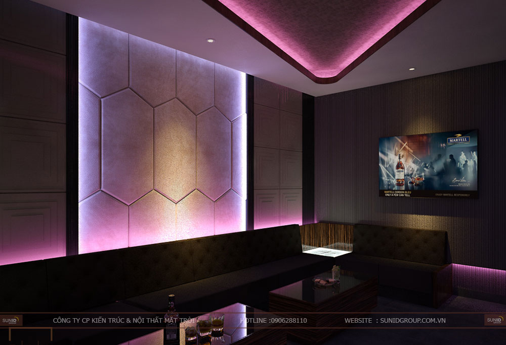 Thiết kế nội thất phòng Karaoke đẹp - giá rẻ - SunidGroup